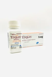 Eliquis (apixaban) 2.5 mg and 5 mg film-coated tablets available at DrugsByCanada.com. Affordable anticoagulant medication with U.S. shipping. Call +1 888-349-5925 for more details.