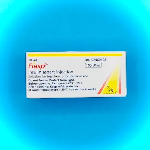 Fiasp insulin aspart injection 10 mL vial available from DrugsByCanada.com, a trusted Canadian pharmacy offering affordable insulin solutions for U.S. customers. Save on diabetes care with lower prices and convenient shipping across the U.S. Contact DrugsByCanada at +1 888-349-5925 or email info@drugsbycanada.com for more details