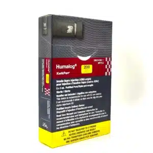 Humalog KwikPen 200 units/mL prefilled insulin pens available from DrugsByCanada.com, a leading Canadian pharmacy offering affordable diabetes treatment options for U.S. customers. Purchase insulin at reduced prices with fast and reliable shipping to the USA. Contact +1 888-349-5925 or email info@drugsbycanada.com for more details.