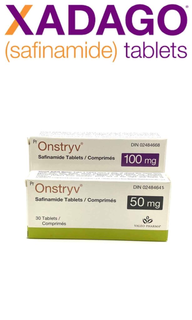 Buy Xadago (Onstryv-safinamide) 50 mg & 100 mg from Canada. Contact info@drugsbycanada.com to learn how
